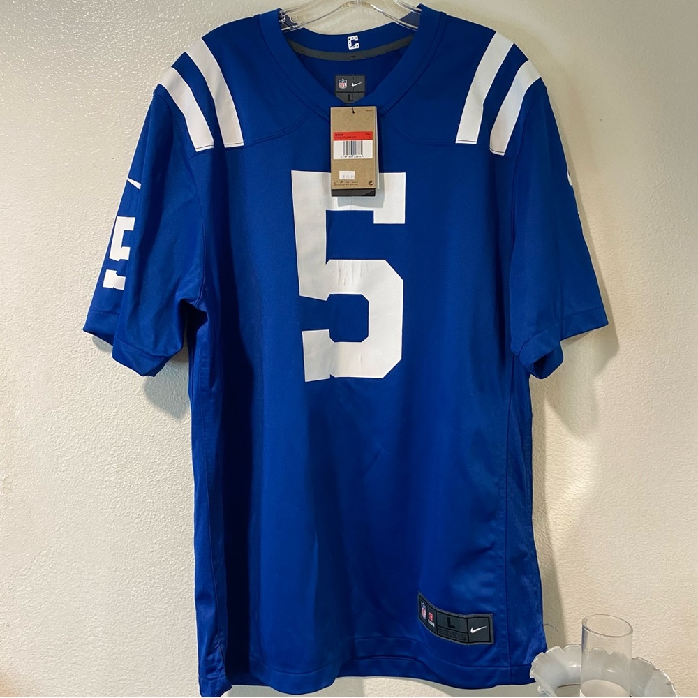 NWT Nike Royal Blue Men's Jersey with White Accents Richardson Indianapolis